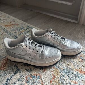Silver Athletic Sneakers